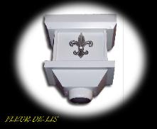 Dyn Aluminum Conductor Head with Fleur-De-Lis attachment