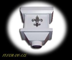 Dyn Aluminum Conductor Head with Fleur-De-Lis attachment